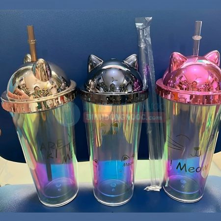 Ly đựng nước 2 lớp Meow