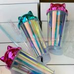 Ly đựng nước 2 lớp Meow