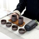 Bộ bình trà gốm sứ gấp gọn du lịch Bộ bình trà gốm sứ gấp gọn du lịch
