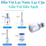 Đầu vòi lọc nước tăng áp 270 độ Đầu vòi lọc nước tăng áp 270 độ