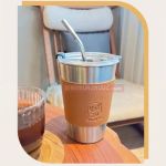 Ly giữ nhiệt inox bọc da Gucgres Ly giữ nhiệt inox bọc da Gucgres