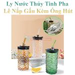 Ly thủy tinh pha lê hình gấu