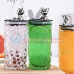 Ly thủy tinh pha lê hình gấu