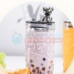 Ly thủy tinh pha lê hình gấu