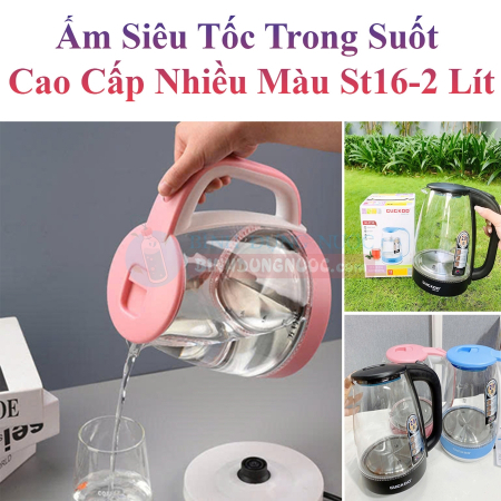 Ấm đun nước siêu tốc trong suốt