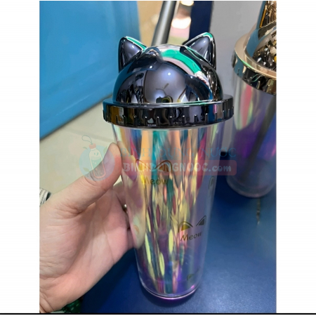 Ly đựng nước 2 lớp Meow