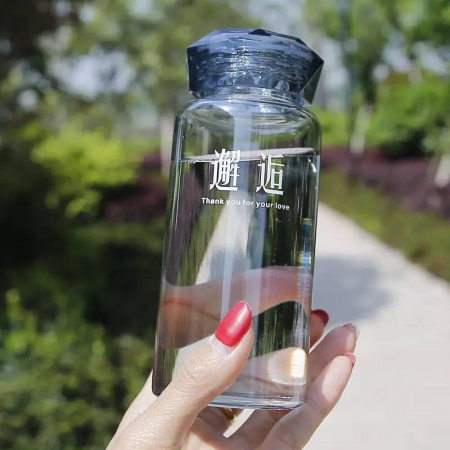 Bình thủy tinh nắp kim cương 350ml