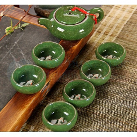 Bộ bình trà 3d hình cá