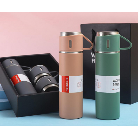 Set bình giữ nhiệt 500ml và 2 ly
