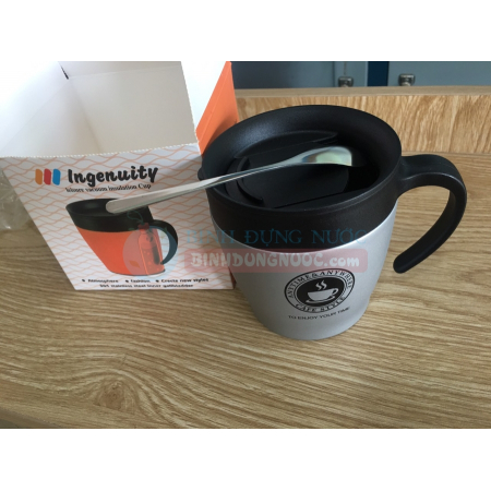 Ly giữ nhiệt cafe inox sus 304 330ml