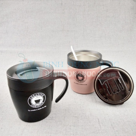 Ly giữ nhiệt cafe inox sus 304 330ml
